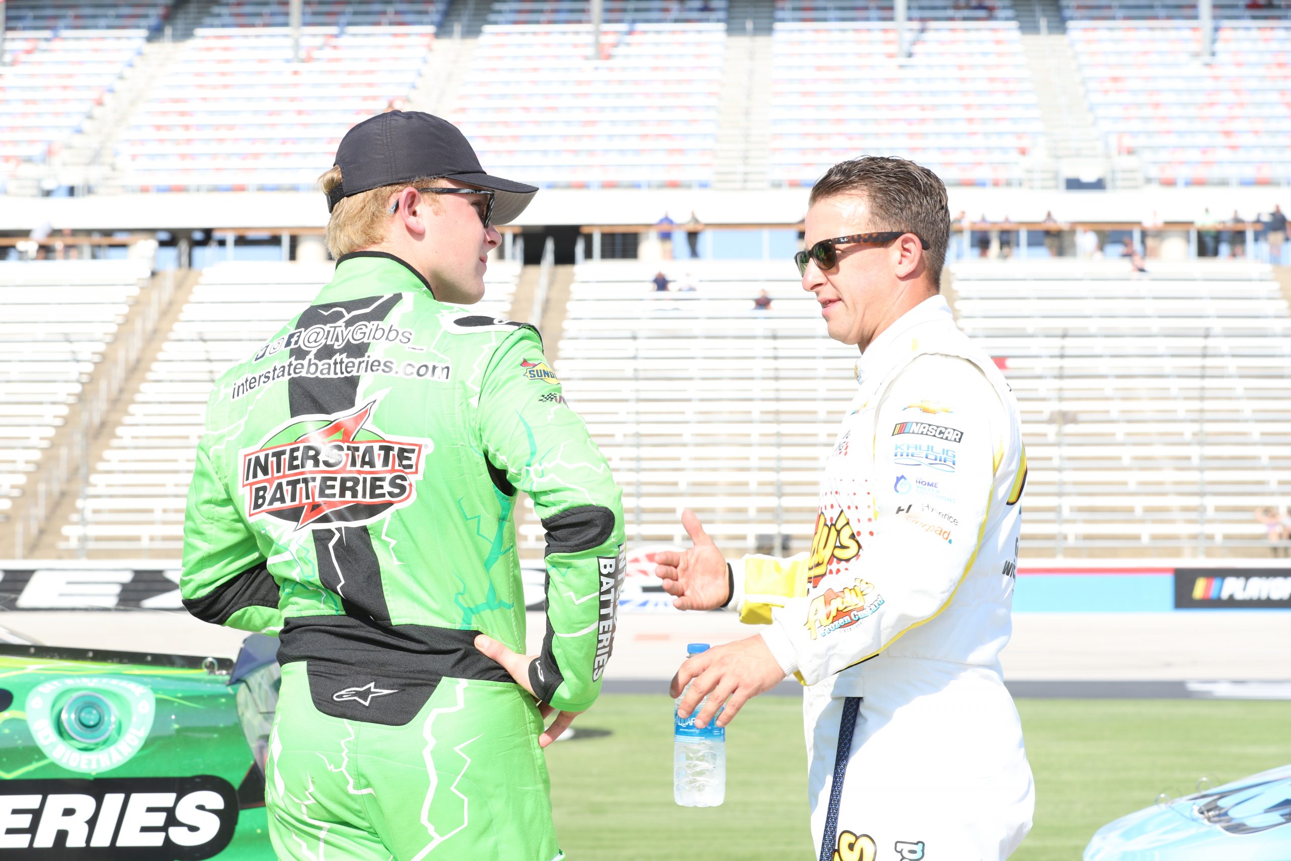 Is it possible that Allmendinger is telling Ty Gibbs to enjoy Dido? (Photo: Dylan Nadwodny | The Podium Finish)