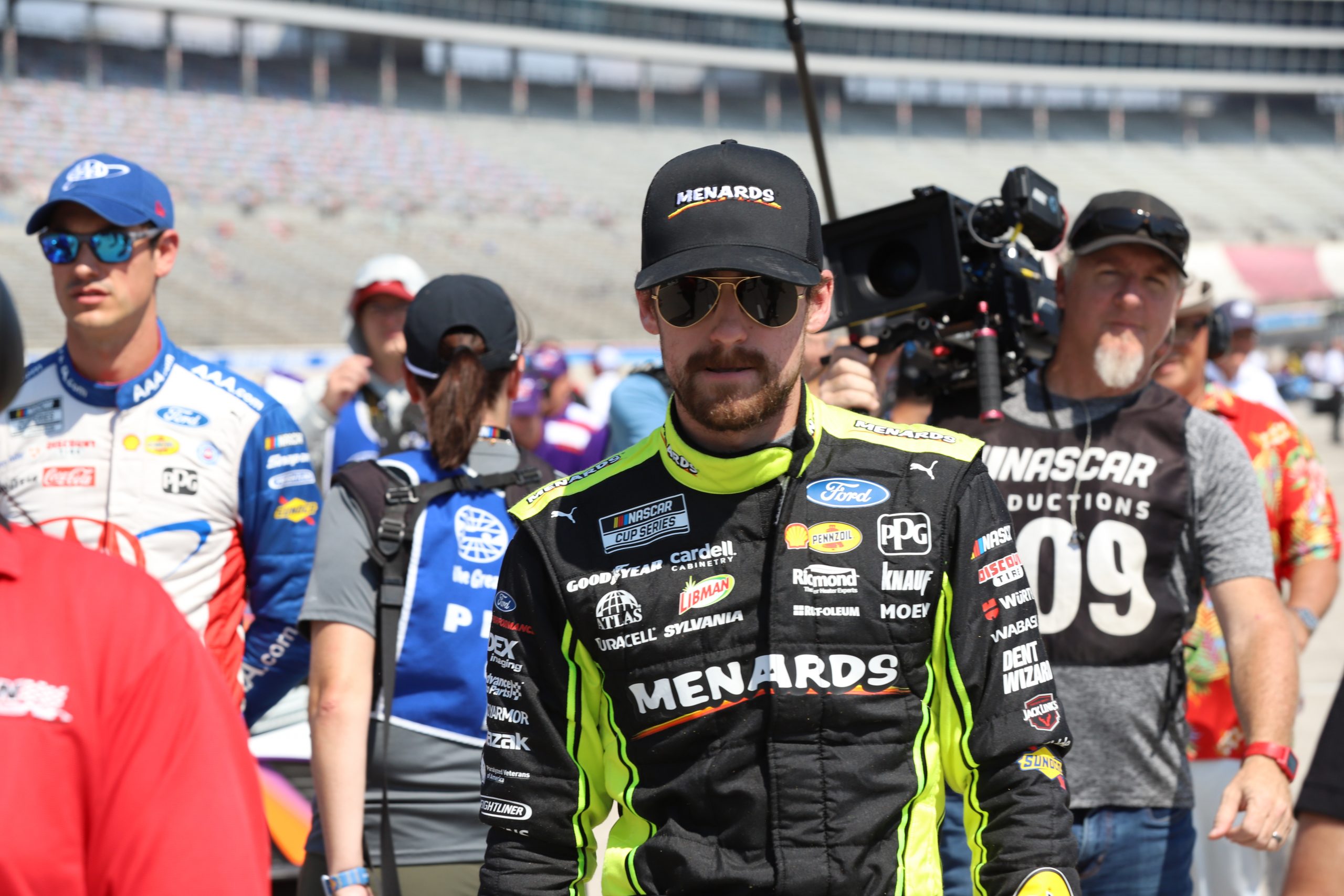 Ryan Blaney may have his head down, but that is because he is focused on a strong ROVAL performance. (Photo: Dylan Nadwodny | The Podium Finish)