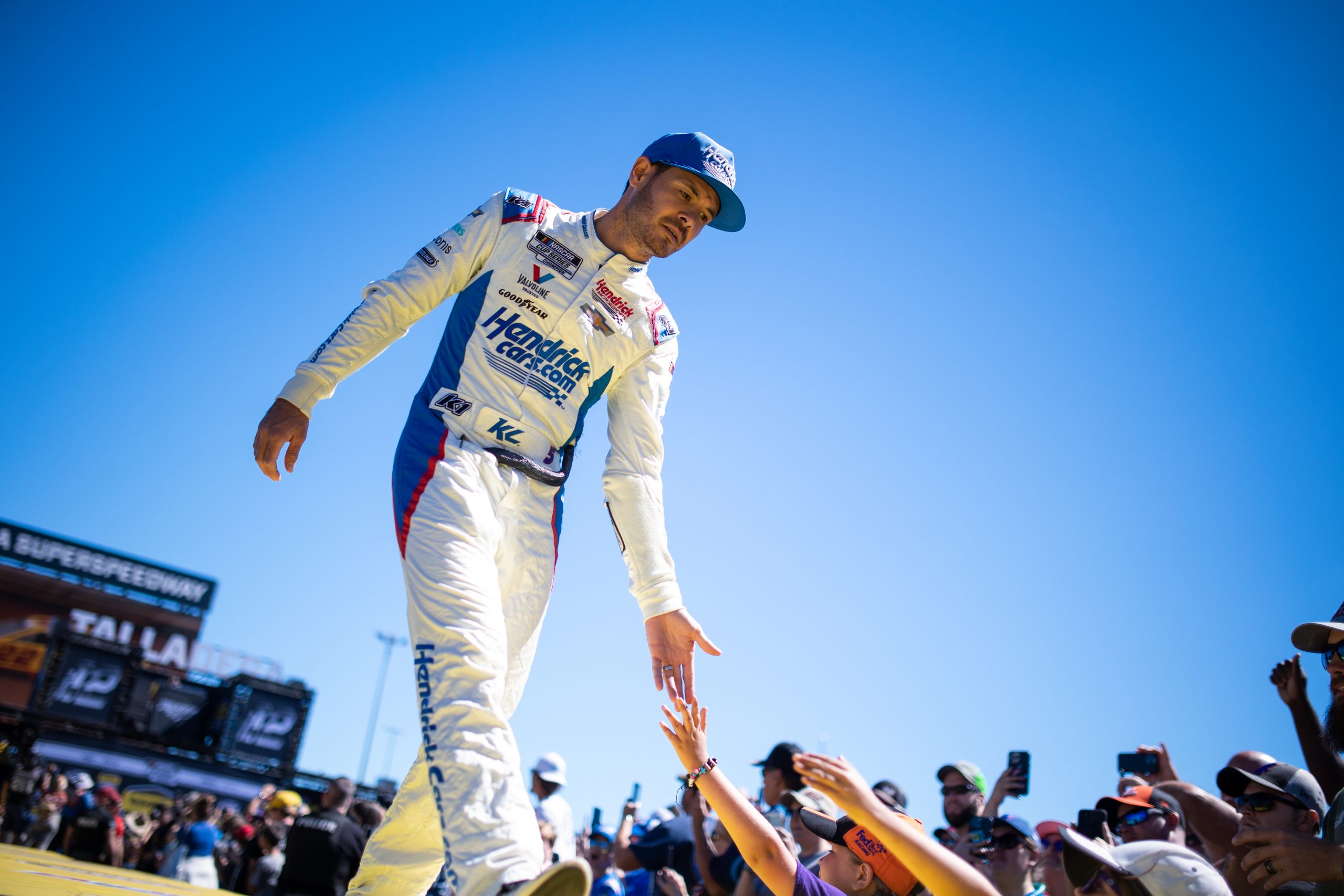 While Kyle Larson was shuffled to 18th for the finish, he was in the mix throughout Sunday's race at Talladega. (Photo: Riley Thompson | The Podium Finish)