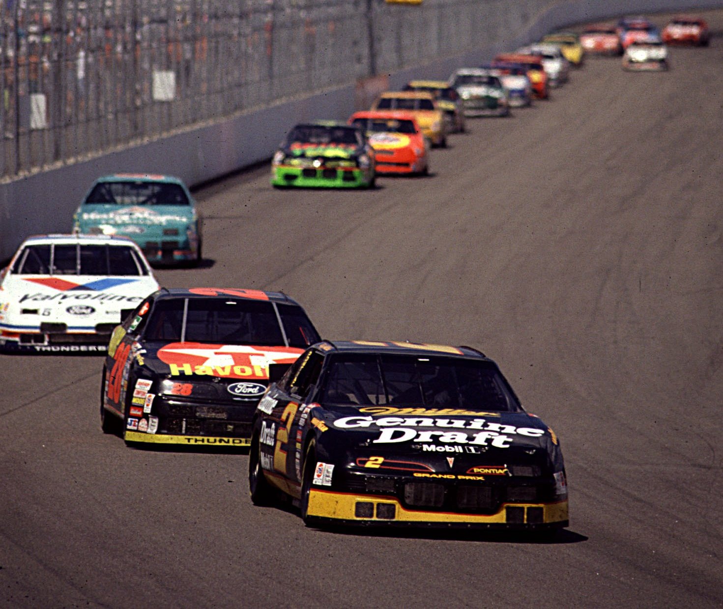 One of Gordon's fiercest rivals from 1993 to 2005 was Rusty Wallace, pictured here in the 1993 New Hampshire Cup race. (Photo: RacingOne | Getty Images)