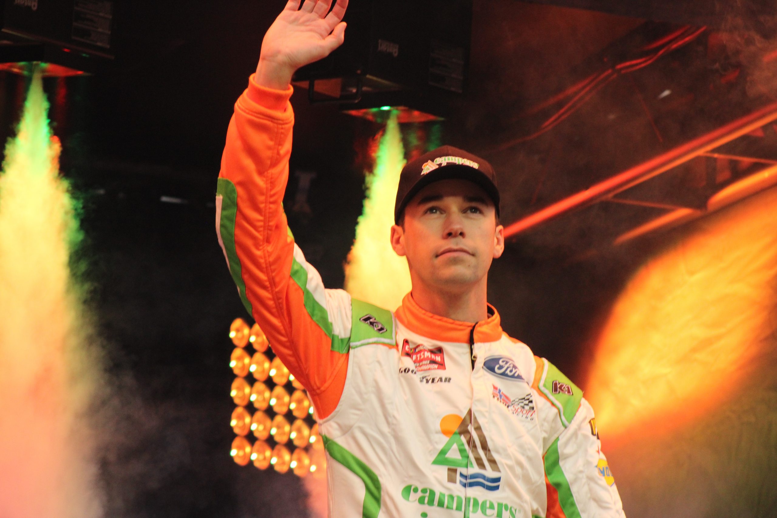 Ben Rhodes had a rather challenging time in Saturday night's WEATHER GUARD Truck Race on Dirt at Bristol. (Photo: Trish McCormack | The Podium Finish)