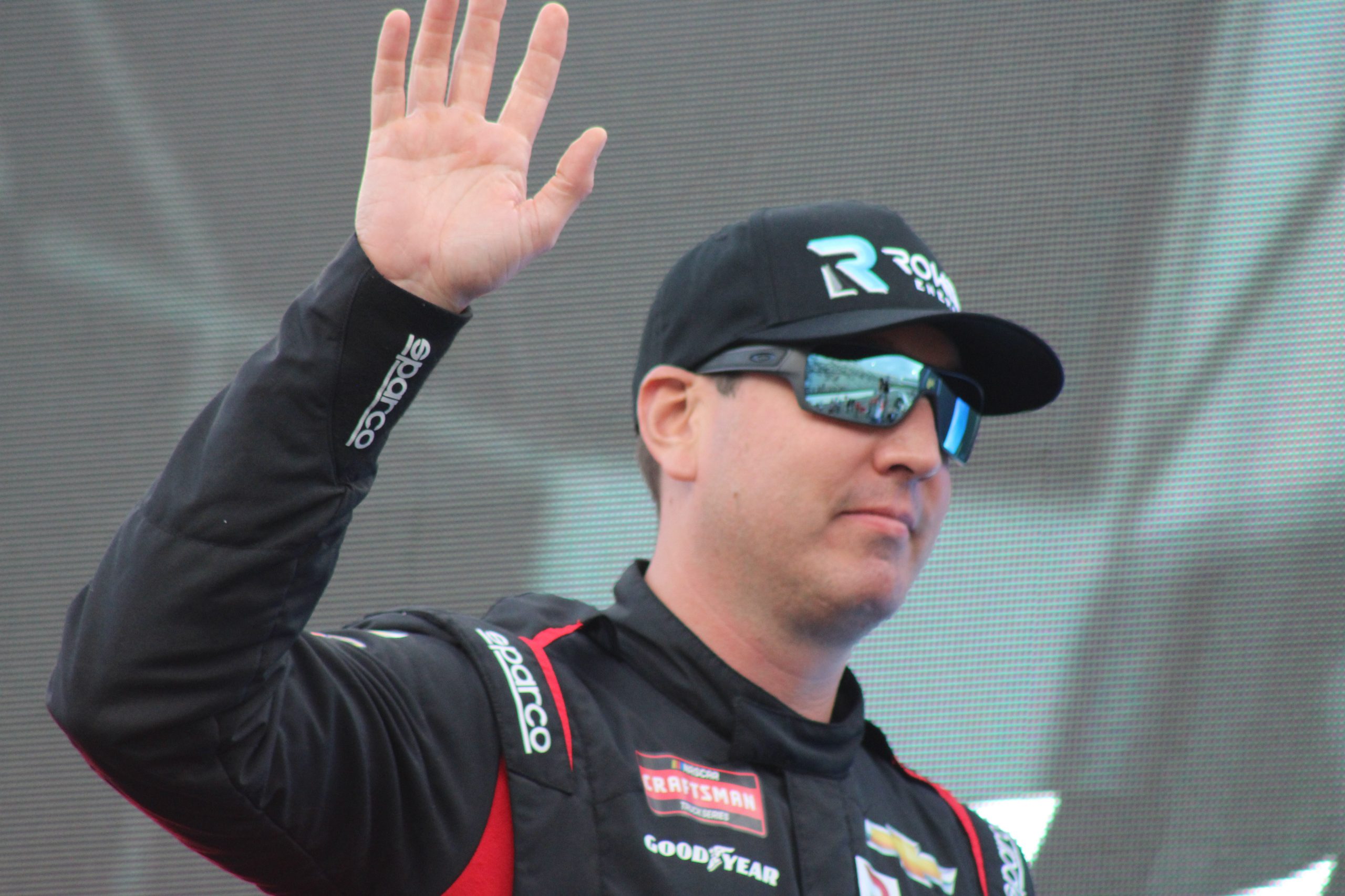 Kyle Busch said to wave your hands in the air like there are no repercussions. (Photo: Trish McCormack | The Podium Finish)