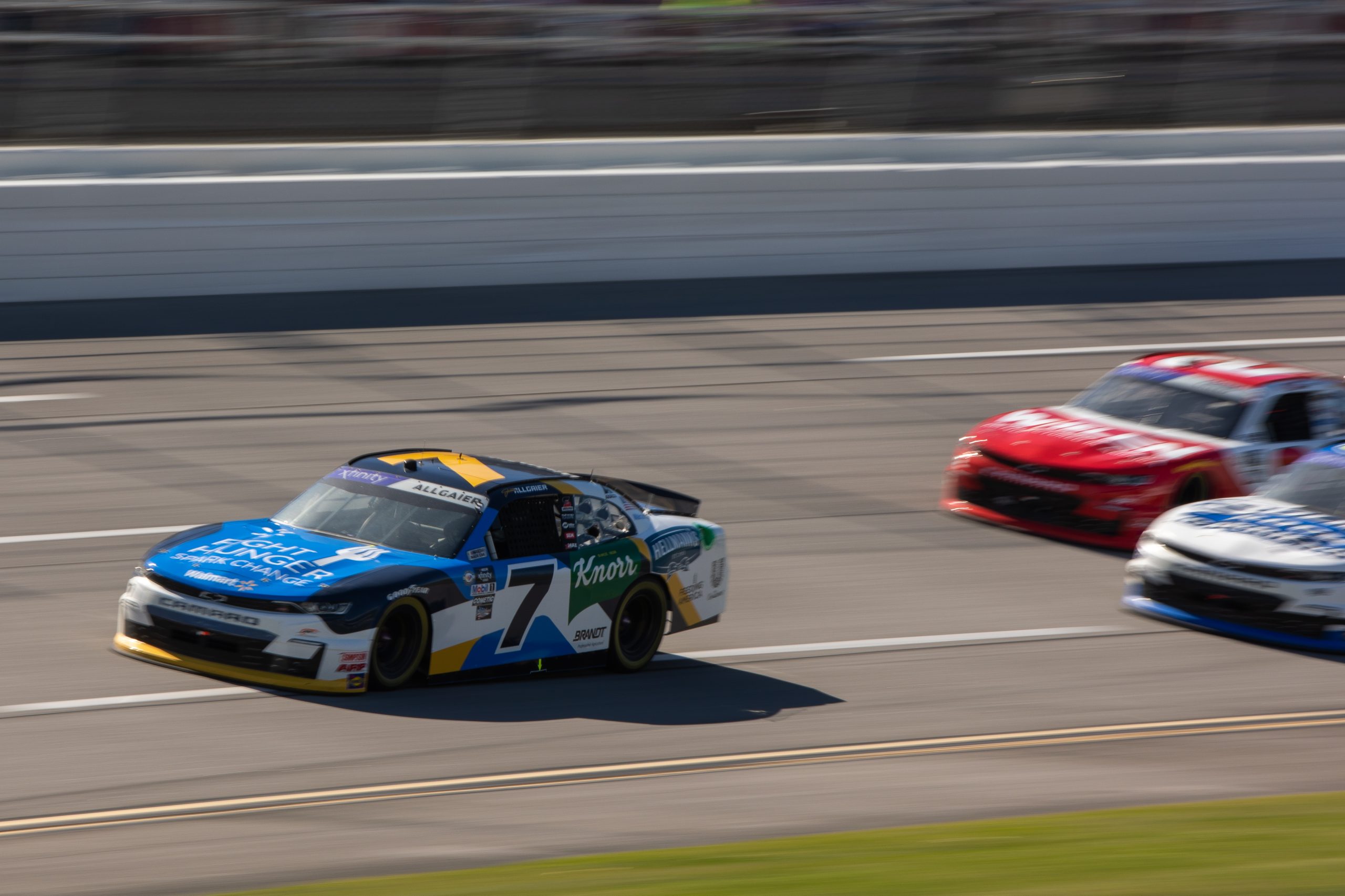 Allgaier used his guile to win Stage 1. (Photo: Riley Thompson | The Podium Finish)