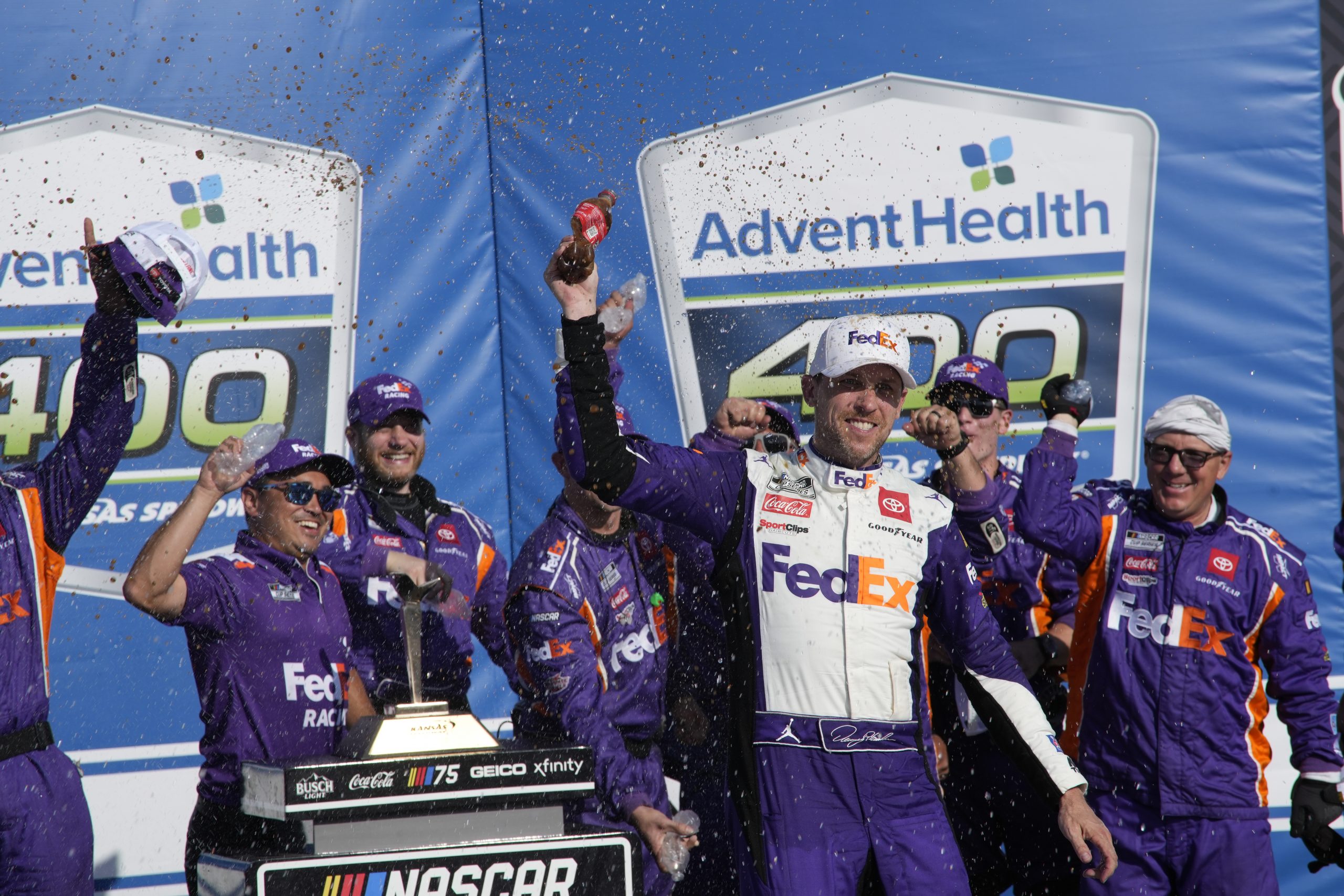 Denny Hamlin will take his first win of 2023 regardless of how it went down at Kansas. (Photo: Christopher Vargas | The Podium Finish)