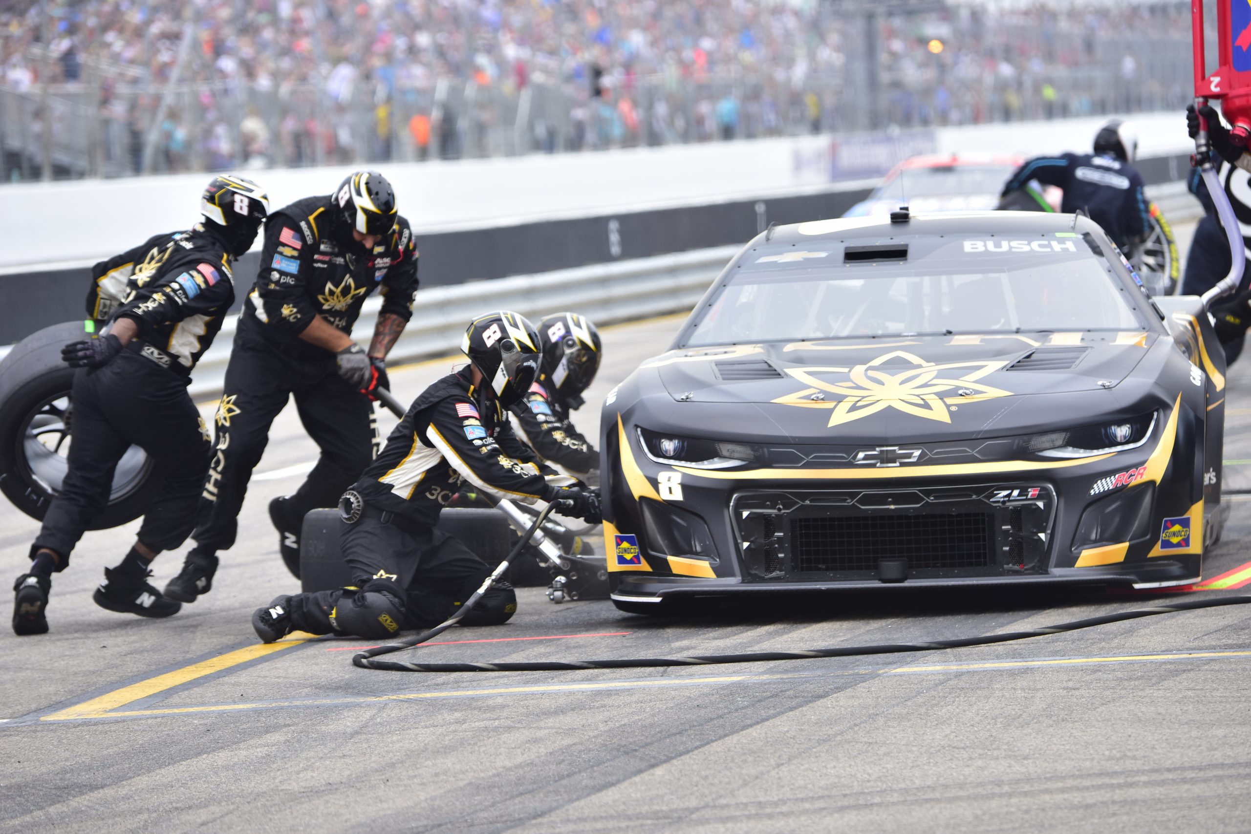 Busch's speedy No. 8 pit crew played a helping hand with the two-time Cup champion's most commanding victory in four years. (Photo: Travis Haston | The Podium Finish)