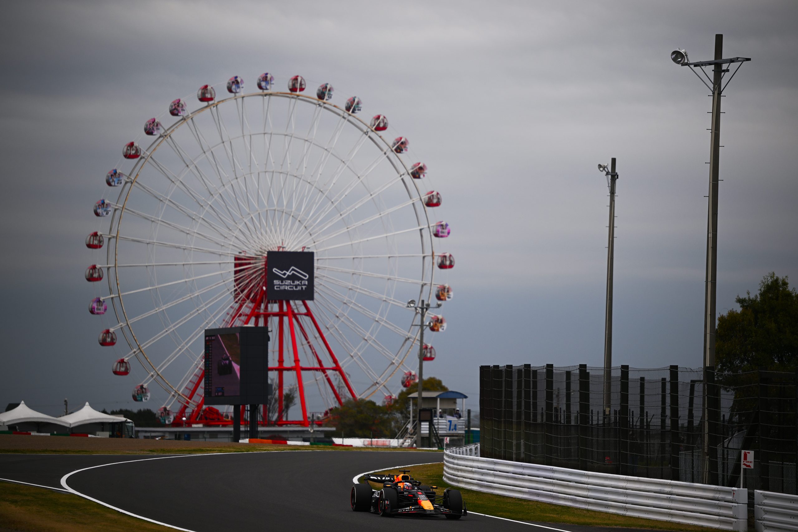 Max Verstappen of the Netherlands driving the (1) Oracle Red Bull Racing RB20 on track during practice ahead of the F1 Grand Prix of Japan at Suzuka International Racing Course on April 05, 2024 in Suzuka, Japan. (Photo by Clive Mason/Getty Images)