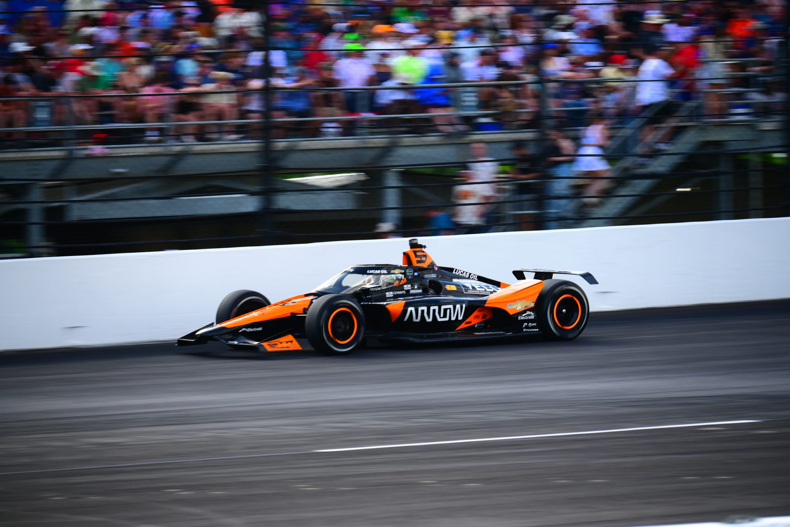 Pato O'Ward raced his heart out in Sunday's Indianapolis 500, only to end up as a runner-up once again. (Photo: Katherine Miller | The Podium Finish)