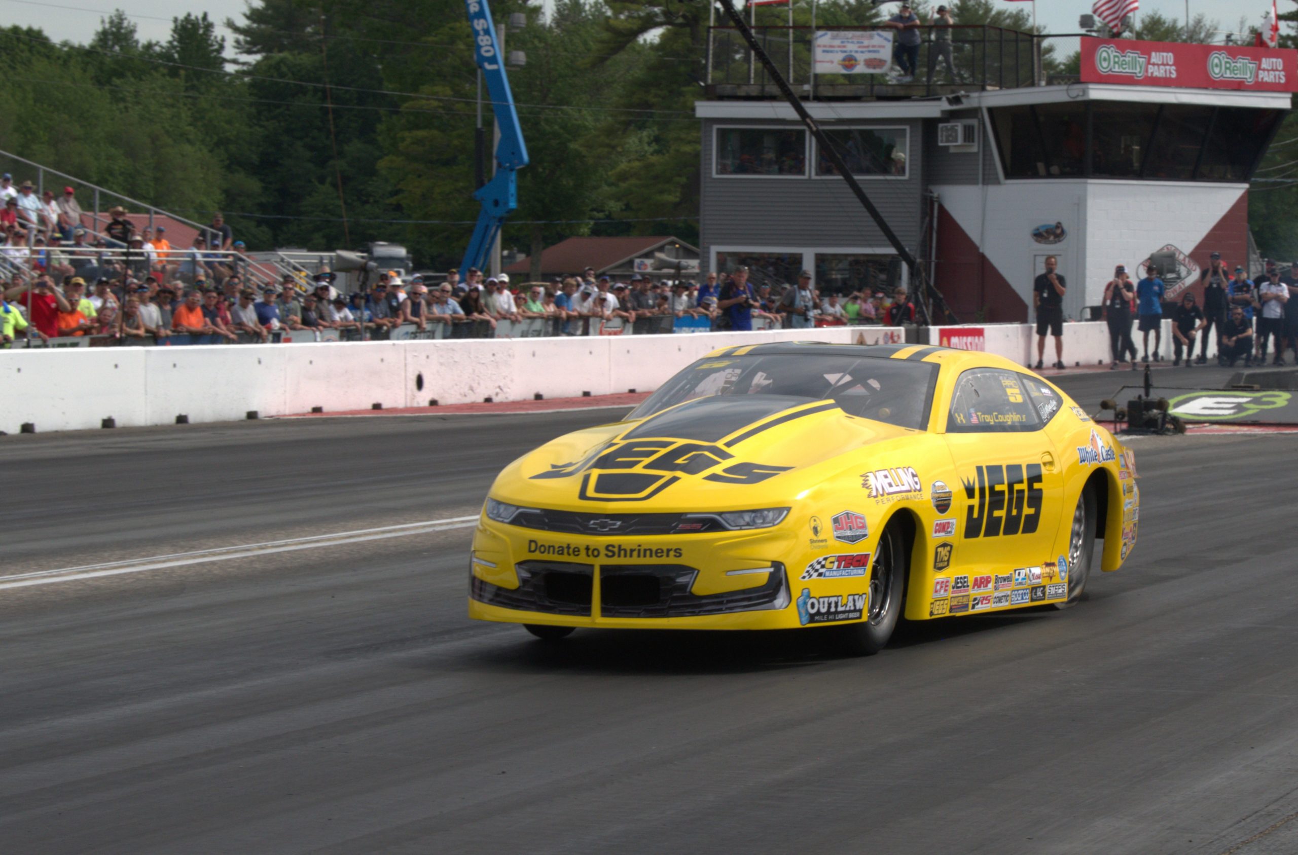 Troy Coughlin Jr won the Pro Stock race at this weekend's NHRA New England Nationals.