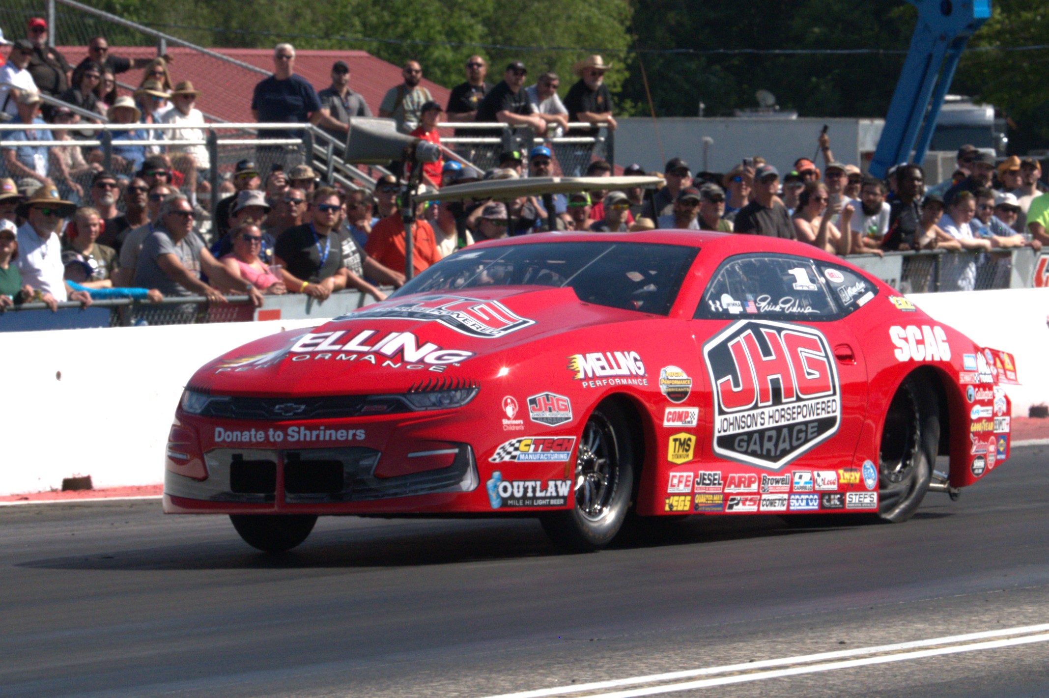 Erica Enders knocked out a 6.488 second run to take the No. 1 spot in Pro Stock qualifying.