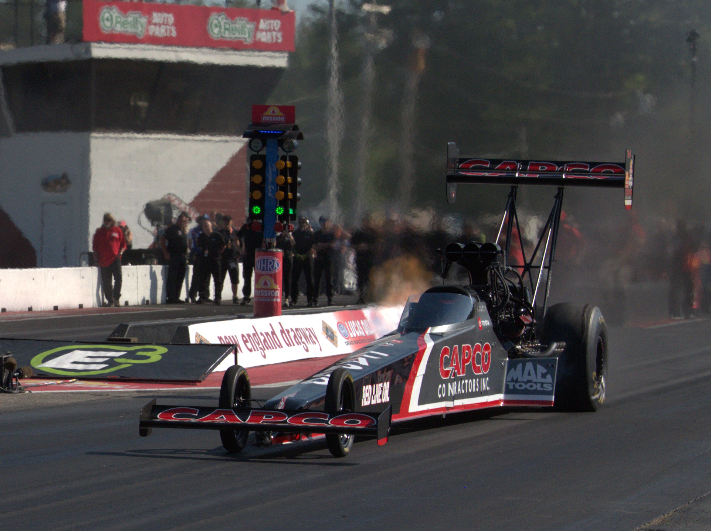 Steve Torrence qualified No. 2 and won the Top Fuel Mission Foods 2 Fast, 2 Tasty Challenge in Epping, N.H., this weekend.