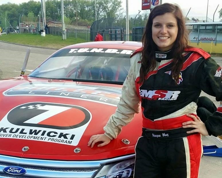 Reagan May might be a young racer but she's got the determination of late NASCAR champion Alan Kulwicki.