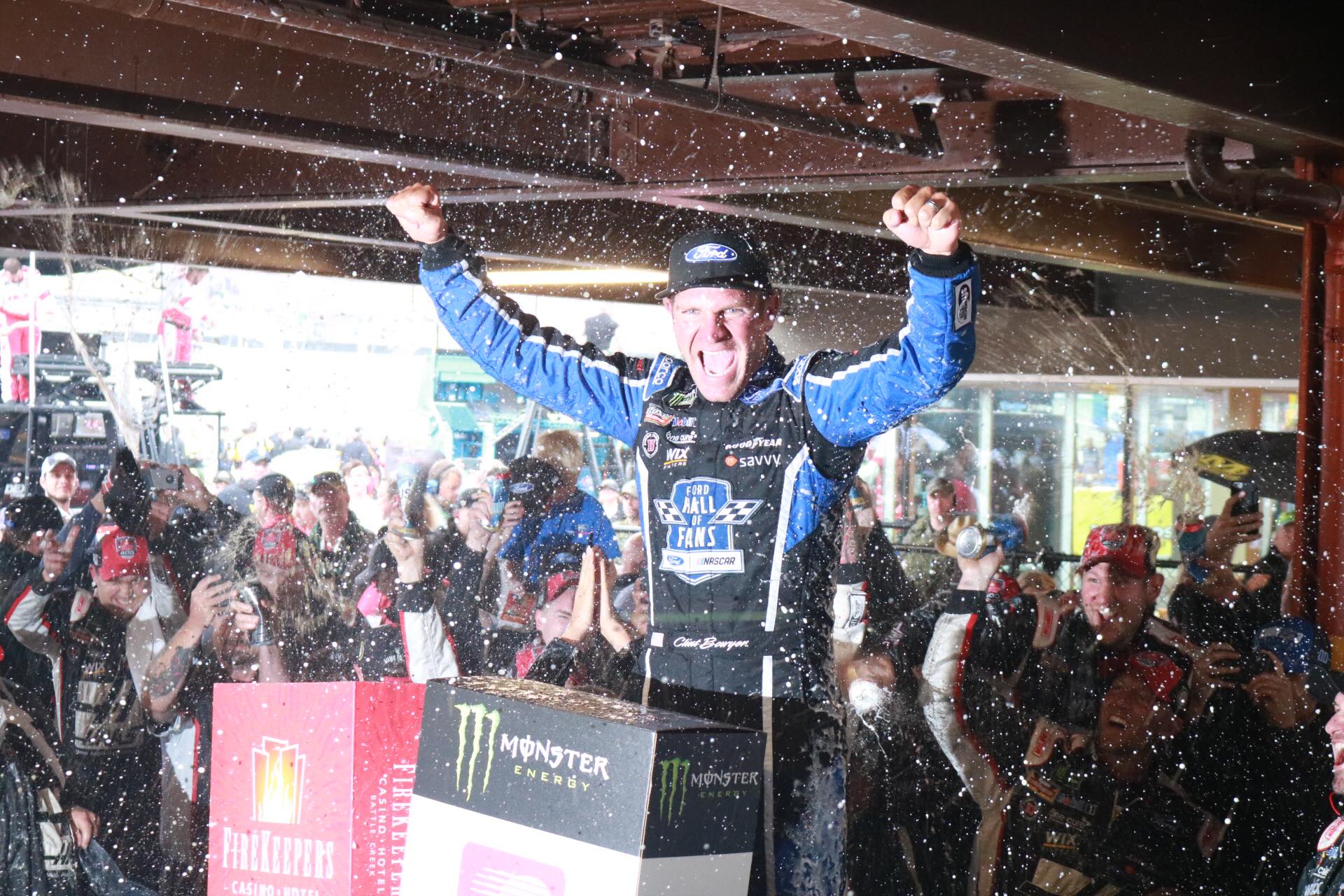 Clint Bowyer's recent win at Michigan captured the passion of NASCAR that's sorely needed. (Photo Credit: Kathleen Cassidy/TPF)