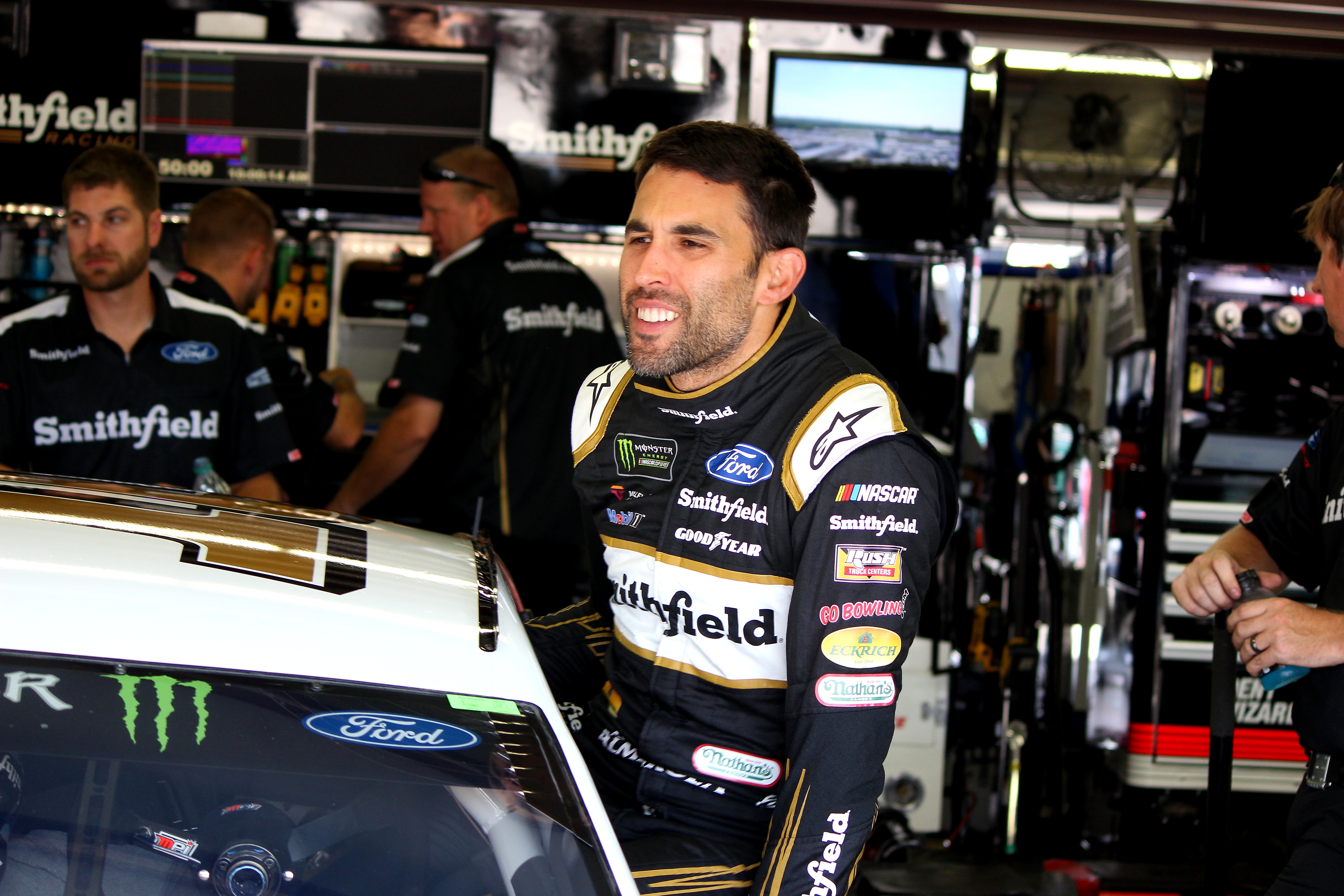 Above all, Aric Almirola remains optimistic for another great year with Stewart-Haas Racing. (Photo Credit: Josh Jones/TPF)