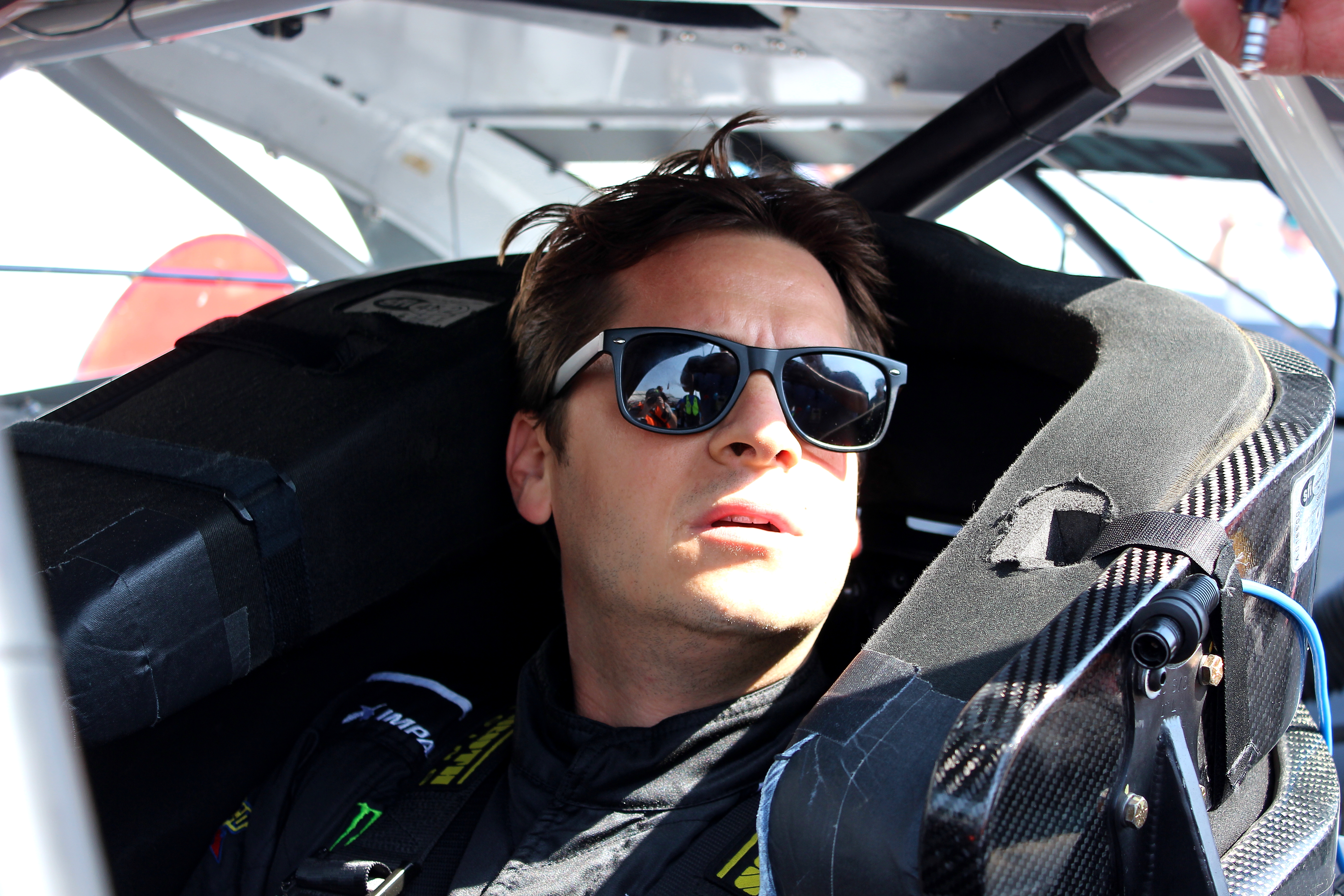 Certainly, Landon Cassill makes the most of his physical fitness for his racing efforts. (Photo Credit: Josh Jones/TPF)