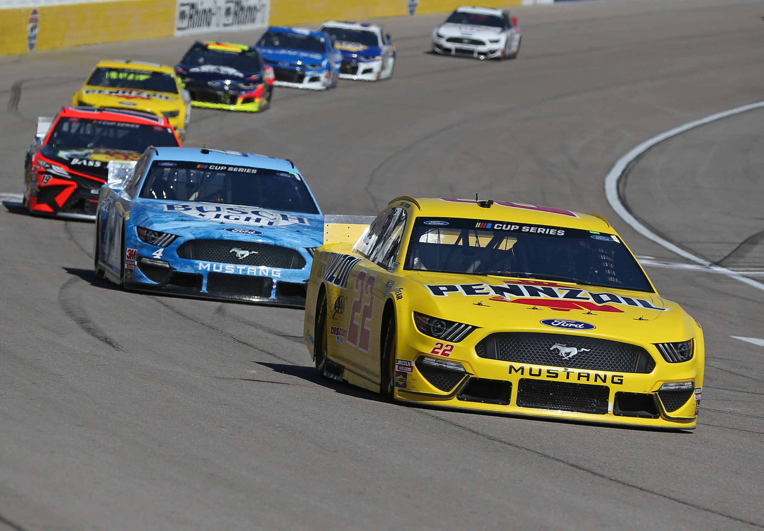 No doubt, Joey Logano must like his chances with tonight's South Point 400. (Photo Credit: Matt Sullivan/Getty Images)