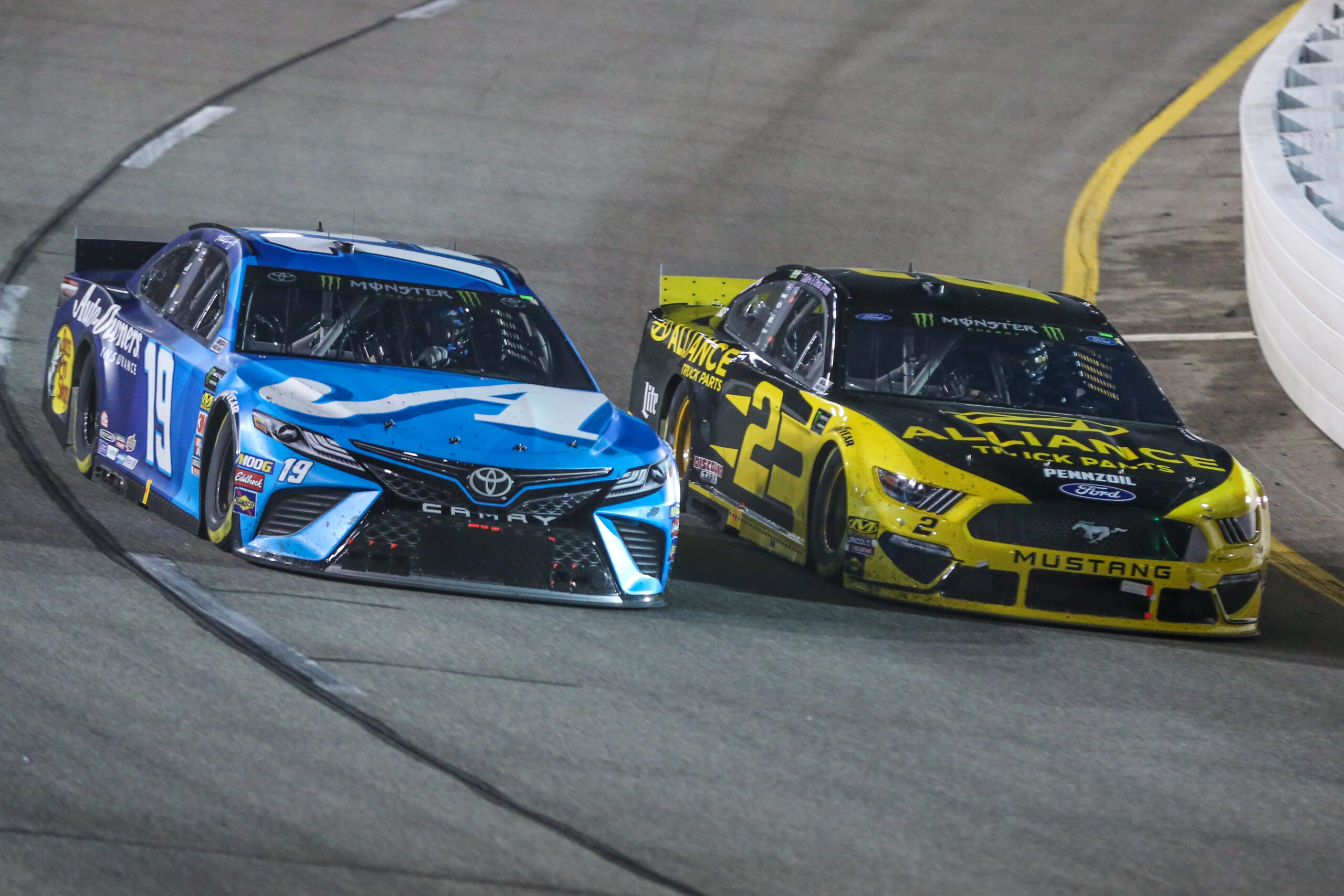 Might we see wheel-to-wheel action between Truex and Keselowski in today's Toyota Owners 400 at Richmond? (Photo: Jonathan Huff)