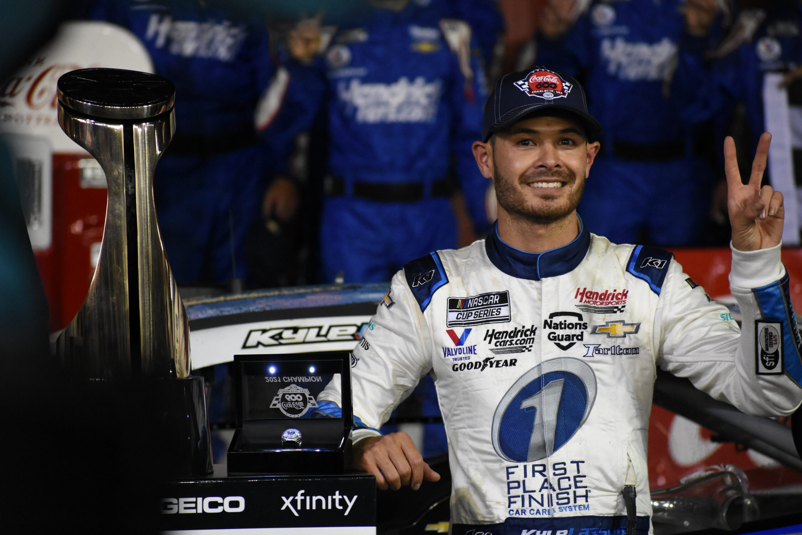 At last, Kyle Larson caps off a dominant performance by winning the Coca-Cola 600 at Charlotte. (Photo: Michael Guariglia/The Podium Finish)