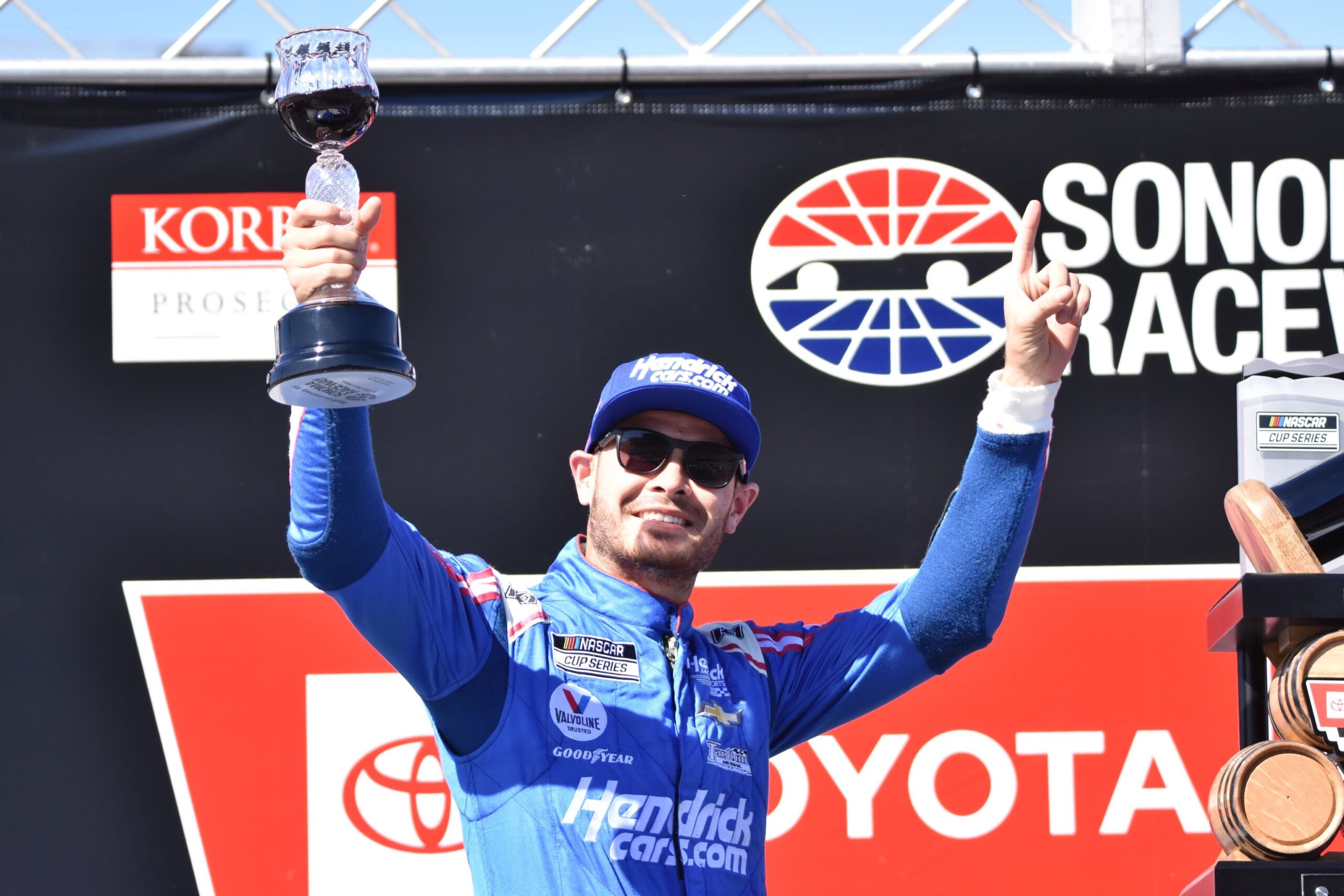 Altogether, Kyle Larson continues his hot streak with a Sonoma win. (Photo: Luis Torres/The Podium Finish)