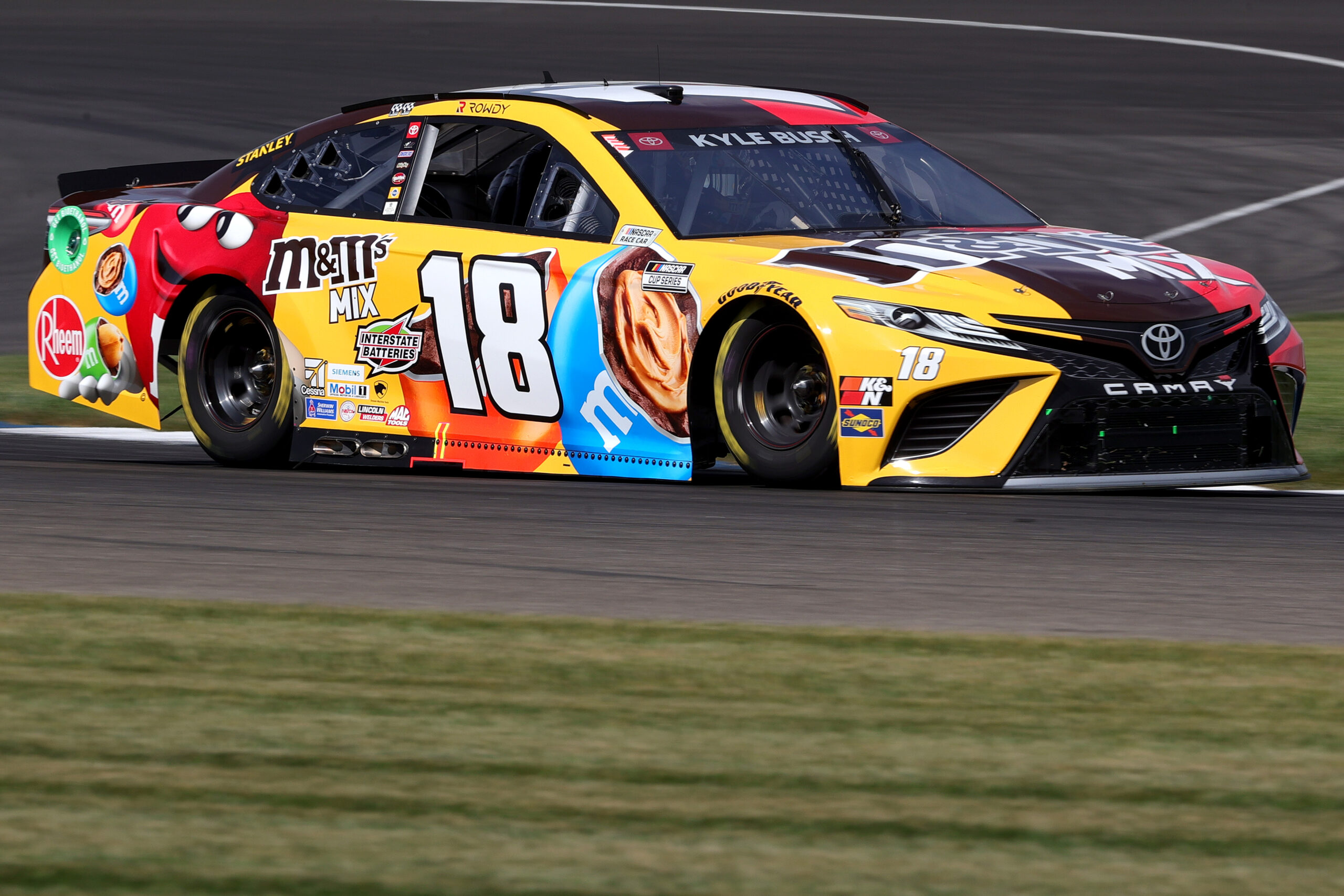 Above all else, Kyle Busch seeks another Indianapolis win in Sunday's Verizon 200. (Photo: Stacy Revere | Getty Images)