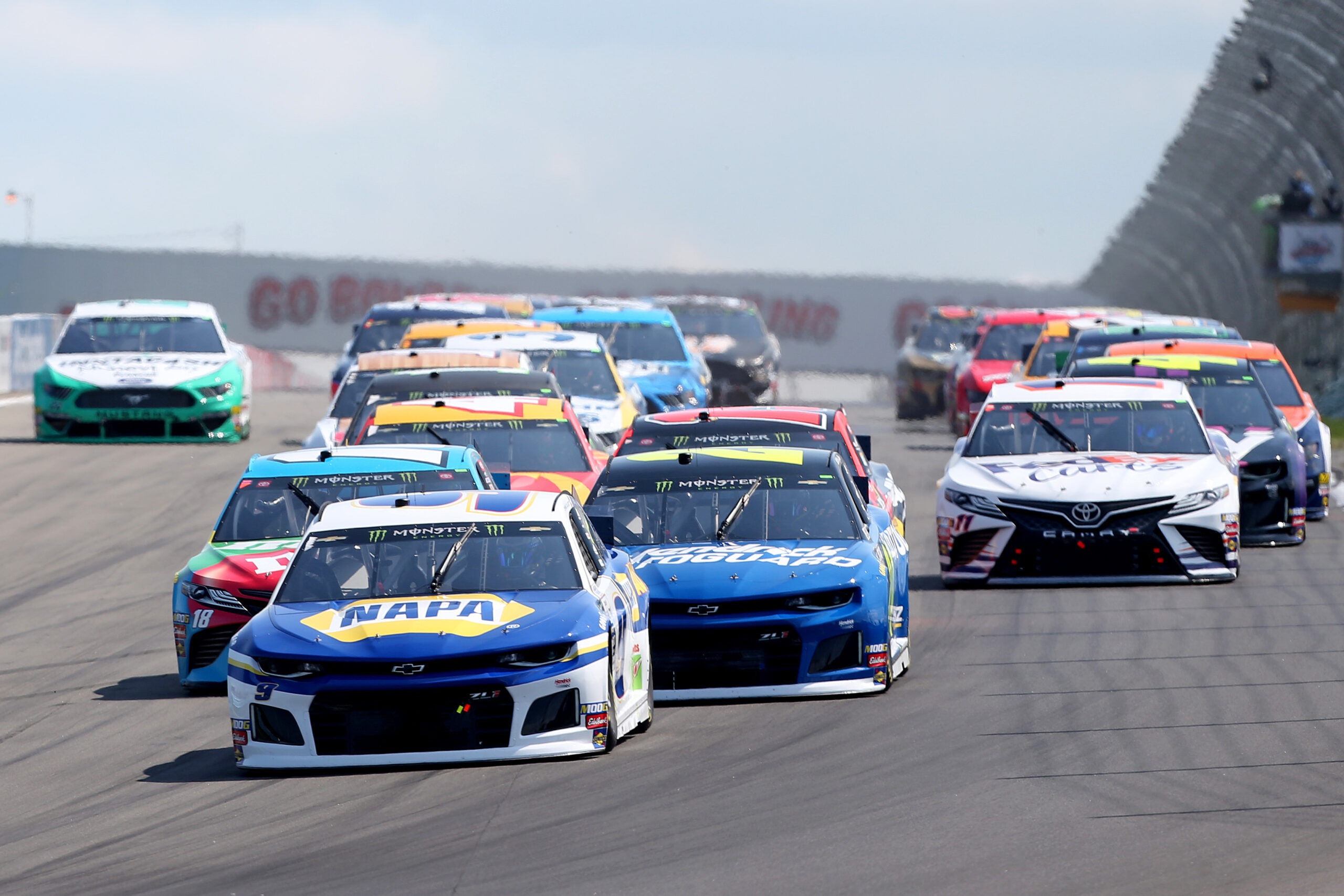 All in all, Chase Elliott may repeat this scene in Sunday's Go Bowling at the Glen. (Photo: Matt Sullivan/Getty Images)