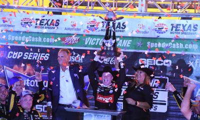 Tyler Reddick enjoys a Cup win, Texas Motor Speedway style. (Photo: Sean Folsom | The Podium Finish)