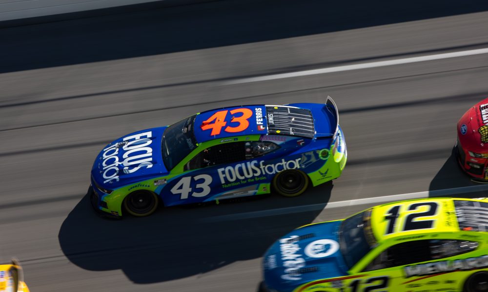 Jones Finishes Sixth at Talladega After Leading on Final Restart The
