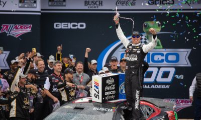 Kyle Busch celebrates his second win of the 2023 NASCAR Cup Series season. (Photo: Riley Thompson | The Podium Finish)