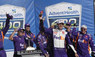 Denny Hamlin will take his first win of 2023 regardless of how it went down at Kansas. (Photo: Christopher Vargas | The Podium Finish)