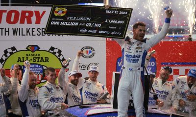 Kyle Larson netted another $1 million prize after winning the 39th NASCAR All-Star Race at North Wilkesboro Speedway. (Photo: Trish McCormack | The Podium Finish)