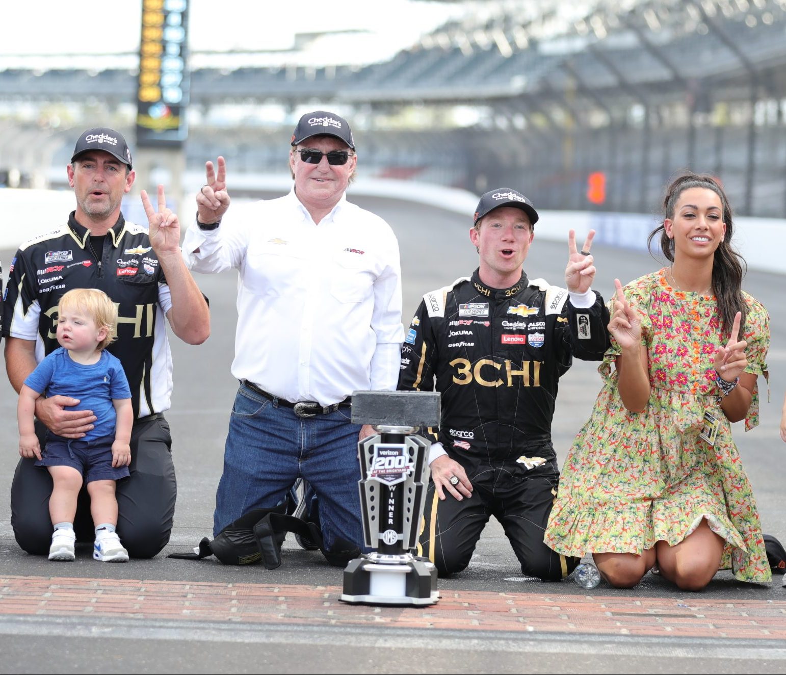 Richard Childress Celebrating at Indy with Tyler Reddick (Photo: Stephen Conley |TPF)