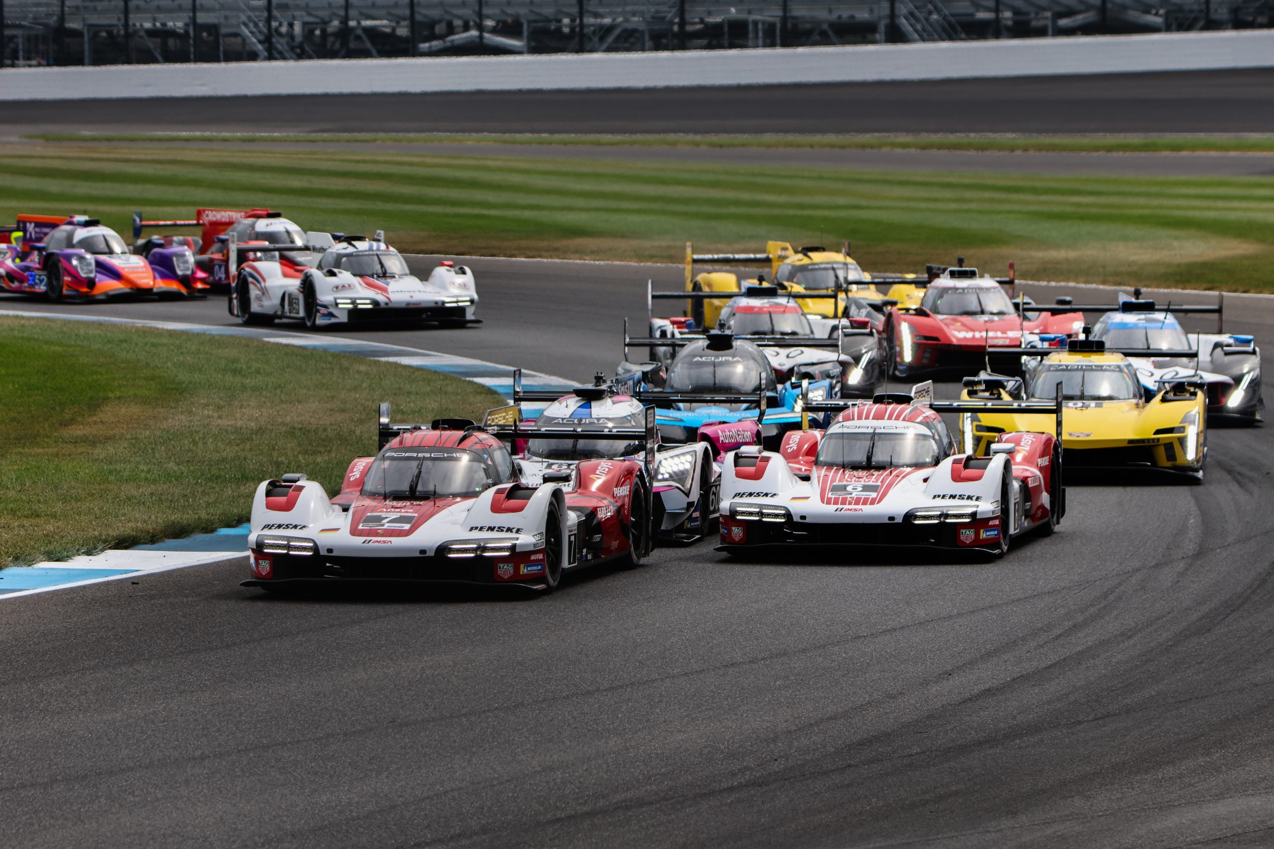 Penske Porsches domitated the return to Indy Photo: Wayne Riegle