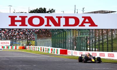 Max Verstappen of the Netherlands driving the (1) Oracle Red Bull Racing RB18 on track during qualifying ahead of the F1 Grand Prix of Japan at Suzuka International Racing Course