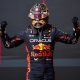 Race winner Max Verstappen of the Netherlands and Oracle Red Bull Racing celebrates in parc ferme following the F1 Grand Prix of United States at Circuit of The Americas on October 22, 2023 in Austin, Texas. (Photo by Chris Graythen/Getty Images)