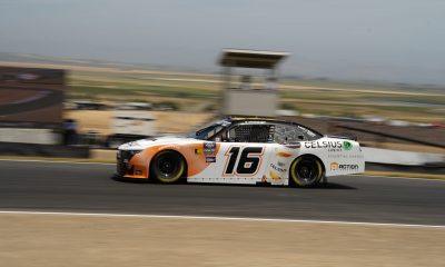 AJ Allmendinger races the Kaulig Racing No. 16 Celsius Camaro in qualifying at Sonoma Raceway on Saturday. (Photo: Aaron Brink | The Podium Finish)