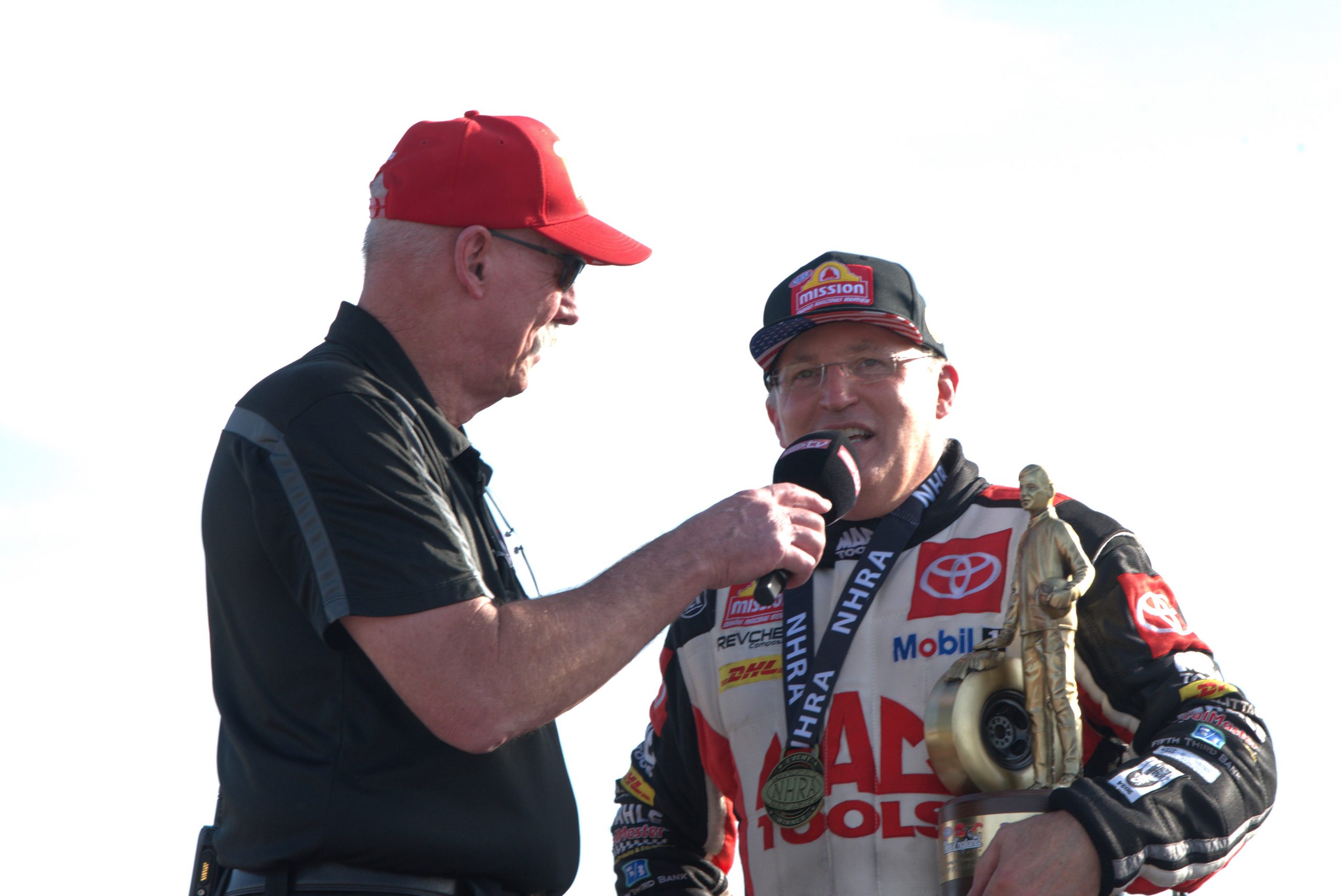 Doug Kalitta won his first New England Nationals Wally to complete the sweep of every active NHRA track.
