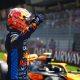 Sprint winner Max Verstappen of the Netherlands and Oracle Red Bull Racing celebrates in parc ferme during the Sprint ahead of the F1 Grand Prix of Austria at Red Bull Ring on June 29, 2024 in Spielberg, Austria. (Photo by Mark Thompson/Getty Images)