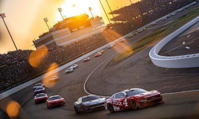 Josh Berry leads the NASCAR Cup Series field in the Iowa Corn 350 at Iowa Speedway (Photo: Patrick Vallely | The Podium Finish)
