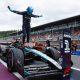 Formel 1 - Mercedes-AMG Petronas Motorsport, Großer Preis von Österreich 2024. George Russell Formula One - Mercedes-AMG Petronas Motorsport, Austrian GP 2024. George Russell George Russell (63) celebrates after winning the 2024 Formula 1 Austrian Grand Prix at the Red Bull Ring (Source: Mercedes AMG)