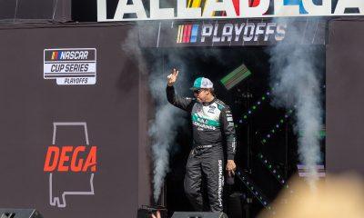 Brad Keselowski during driver introductions for the YellaWood 500 at Talladega Superspeedway on Sunday, October 6, 2024. (Photo: Hayden Hutchinson | The Podium Finish)