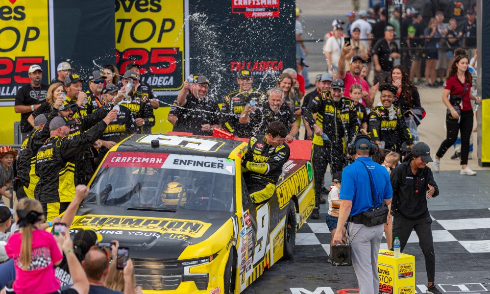 Grant Enfinger Advances to Championship Race with Talladega Win The