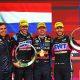 Max Verstappen made his way from 17th place to first in Sao Paulo on Nov. 3. Pierre Gasly (3rd) and Esteban Ocon(2nd) gave Alpine a double podium. (Photo by Mark Thompson/Getty Images)