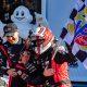 Porsche Penske teammates Felipe Nasr, Nick Tandy, and Laurens Vanthoor celebrate overall win in the Rolex 24 at Daytona
