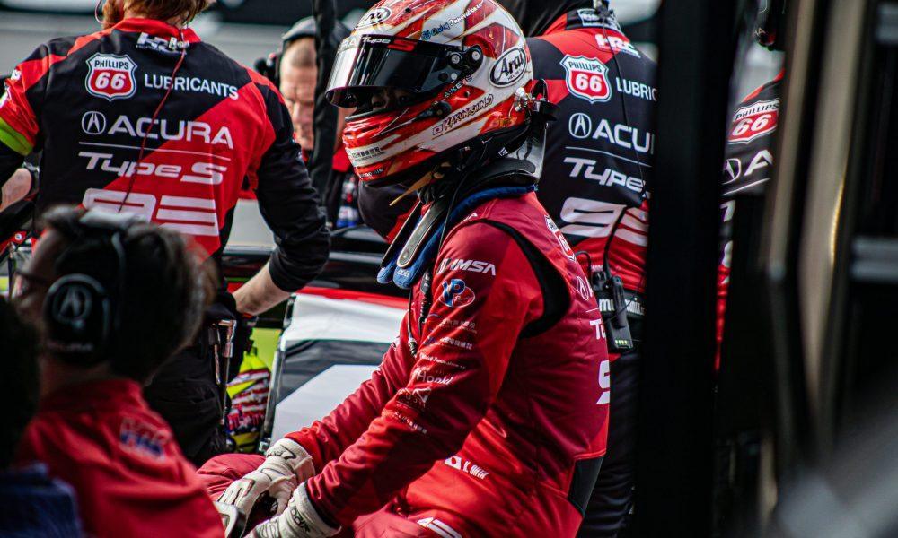 Kakunoshin Ohta on pit road during Rolex 24 practice (photo: Jared Bokanoski | The Podium Finish)