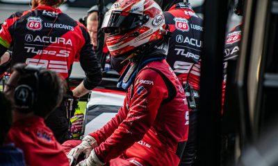 Kakunoshin Ohta on pit road during Rolex 24 practice (photo: Jared Bokanoski | The Podium Finish)