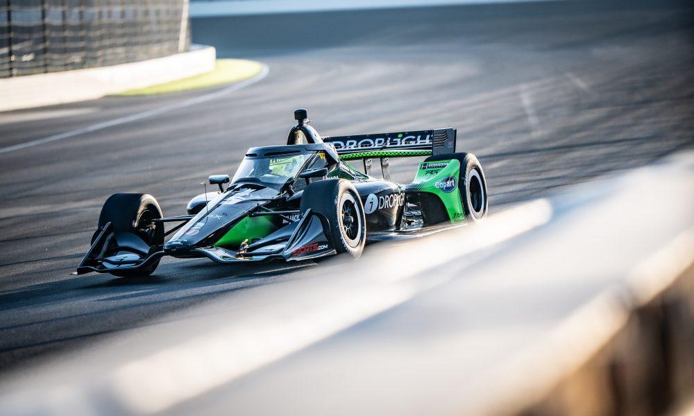 Former Formula 1 driver Mick Schumacher navigates the Indianapolis Motor Speedway road course during the October driver develpment testing (Photo: Anthony Sylvia | The Podium Finish).