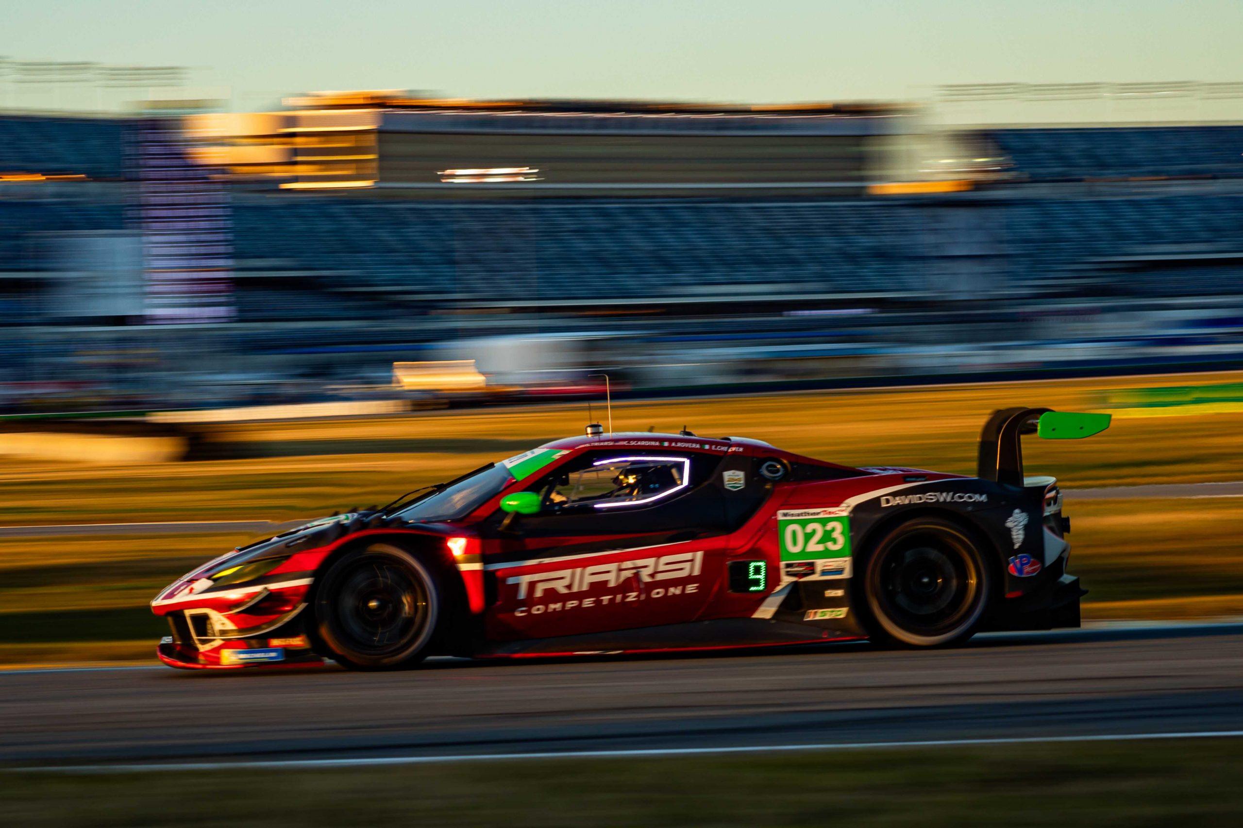 The Triarsi Competizione Ferrari during the Rolex 24 at Daytona (Photo: Jared Bokanoski | The Podium Finish)