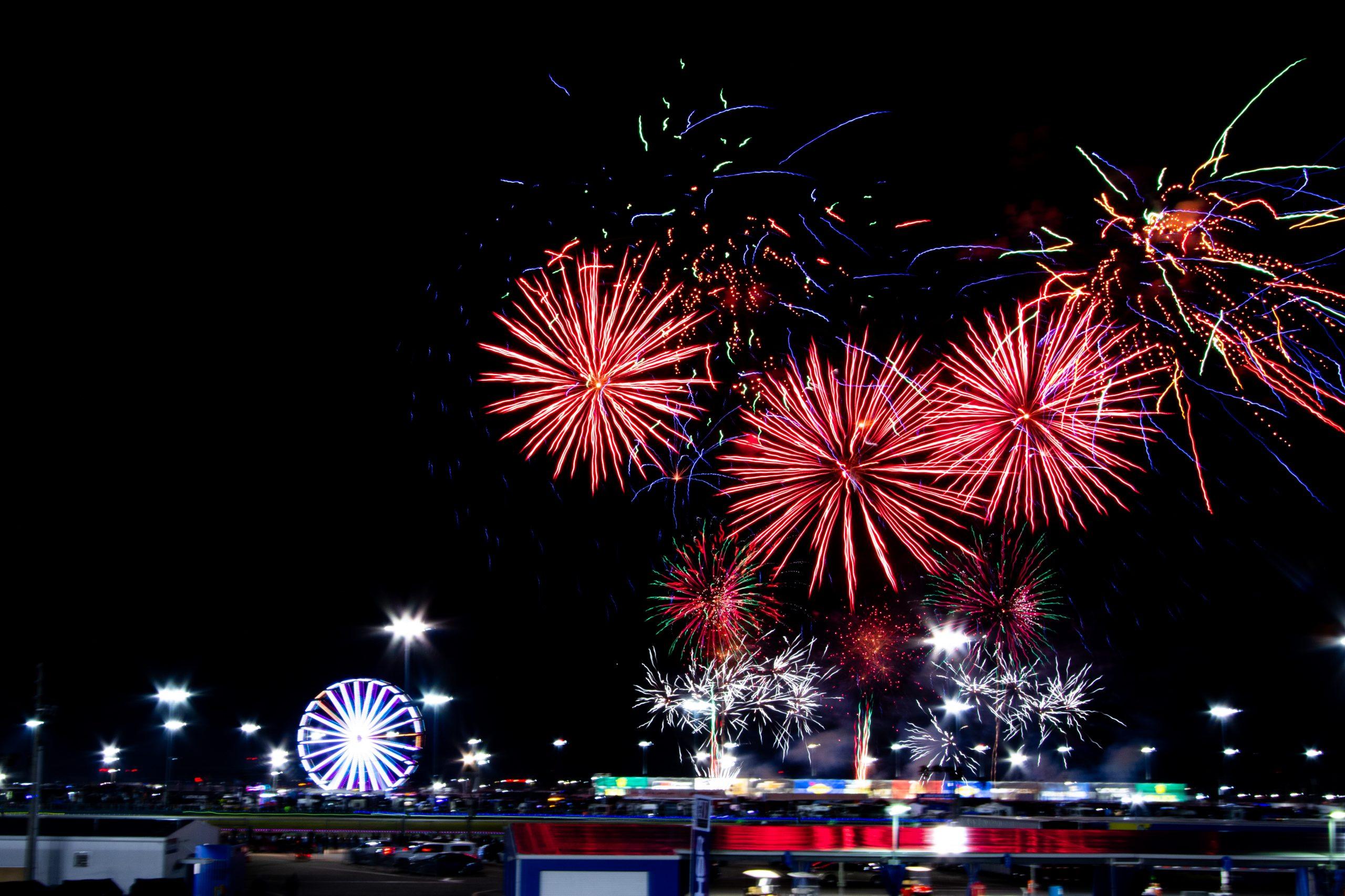 Fireworks over Daytona International Speedway (Photo: Tyson Gifford | The Podium Finish)