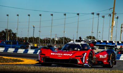 The No. 31 Whelen Cadillac V-Series .R rolling through the West Horseshoe at Daytona during the Roar Before the 24 (Photo: Jared Bokanoski | The Podium Finish)
