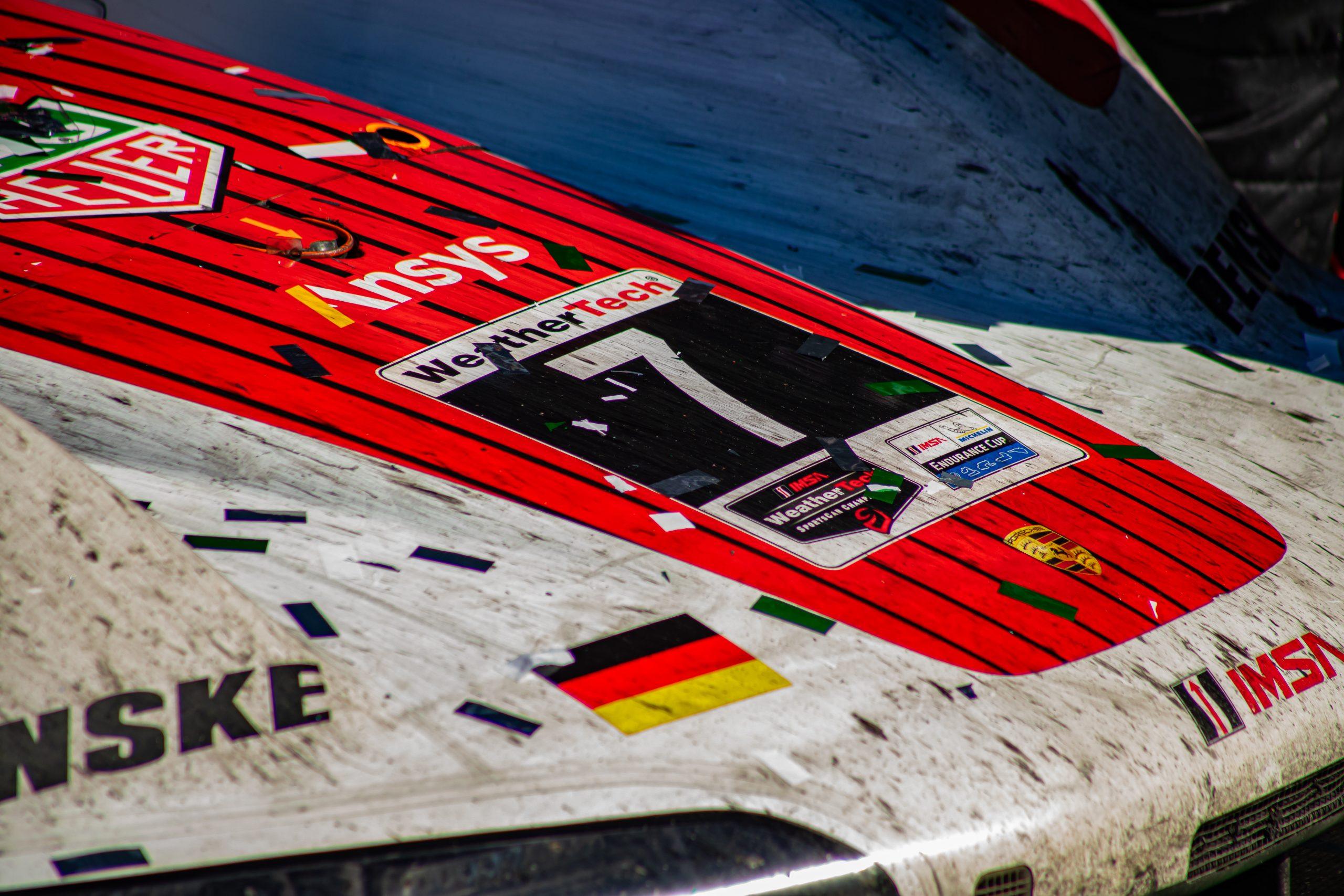 The No. 7 Porsche Penske Motorsport 963 in victory lane after winning the Rolex 24 at Daytona (Photo: Jared Bokanoski | The Podium Finish)