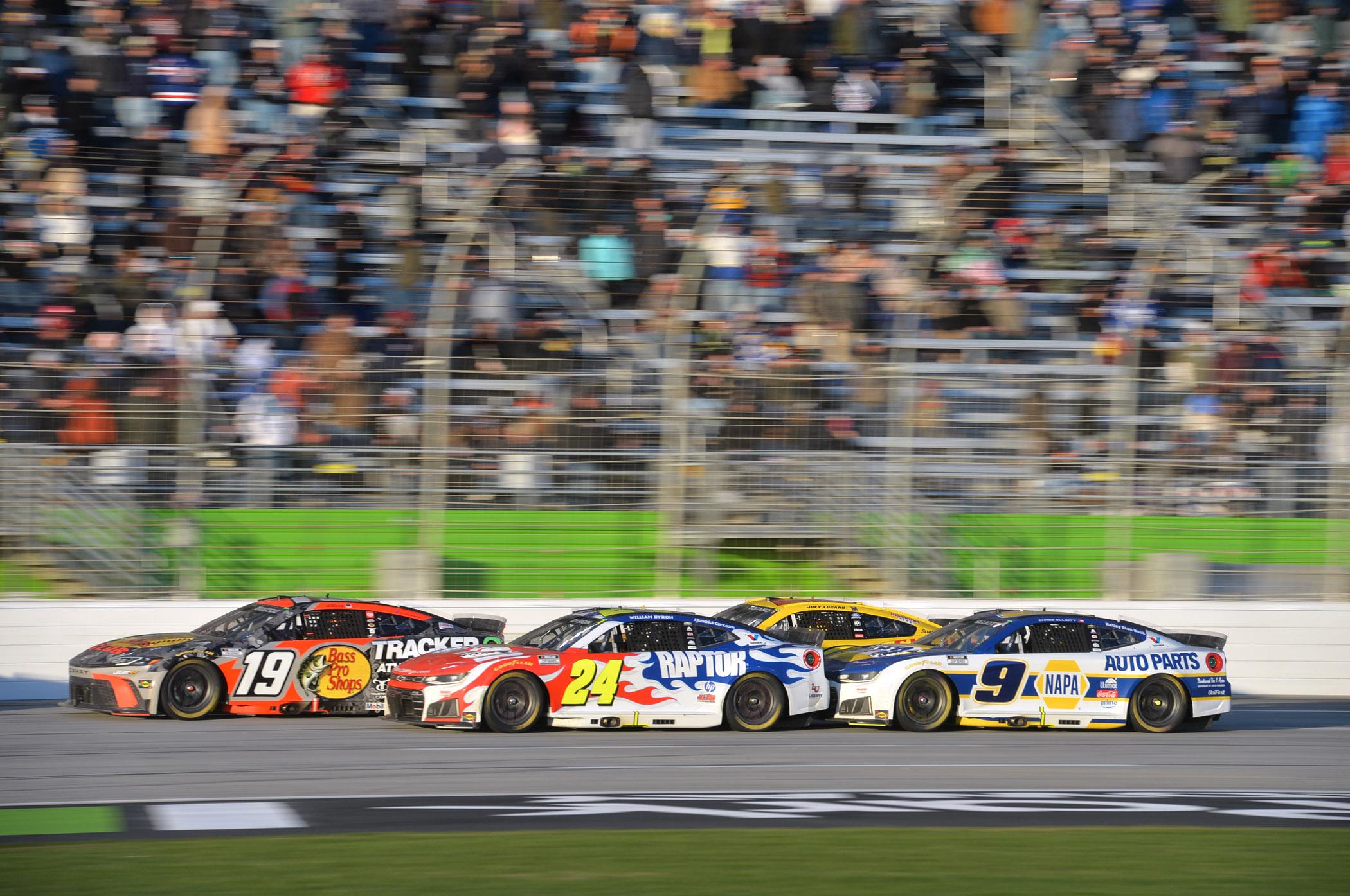 Pairing up with fellow manufacturer drivers was key in the draft at both Daytona and EchoPark. (Photo: Phil Cavali | The Podium Finish)